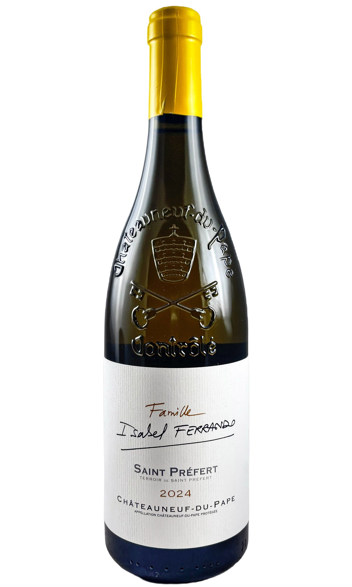 Bottle of Famille Isabel Ferrando, Chateauneuf du Pape Blanc, 2024 - Red Wine - Flatiron Wines & Spirits - New York