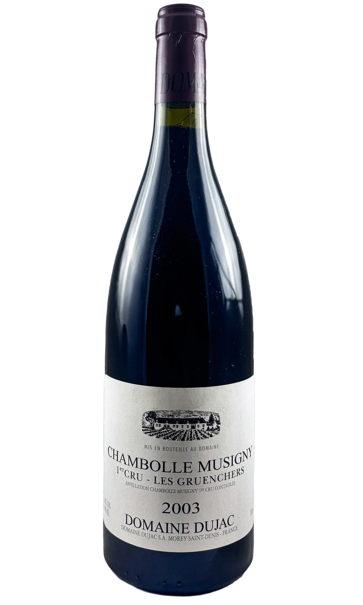 Bottle of Domaine Dujac, Chambolle Musigny 1er Cru Les Gruenchers, 2003 - Red Wine - Flatiron Wines & Spirits - New York
