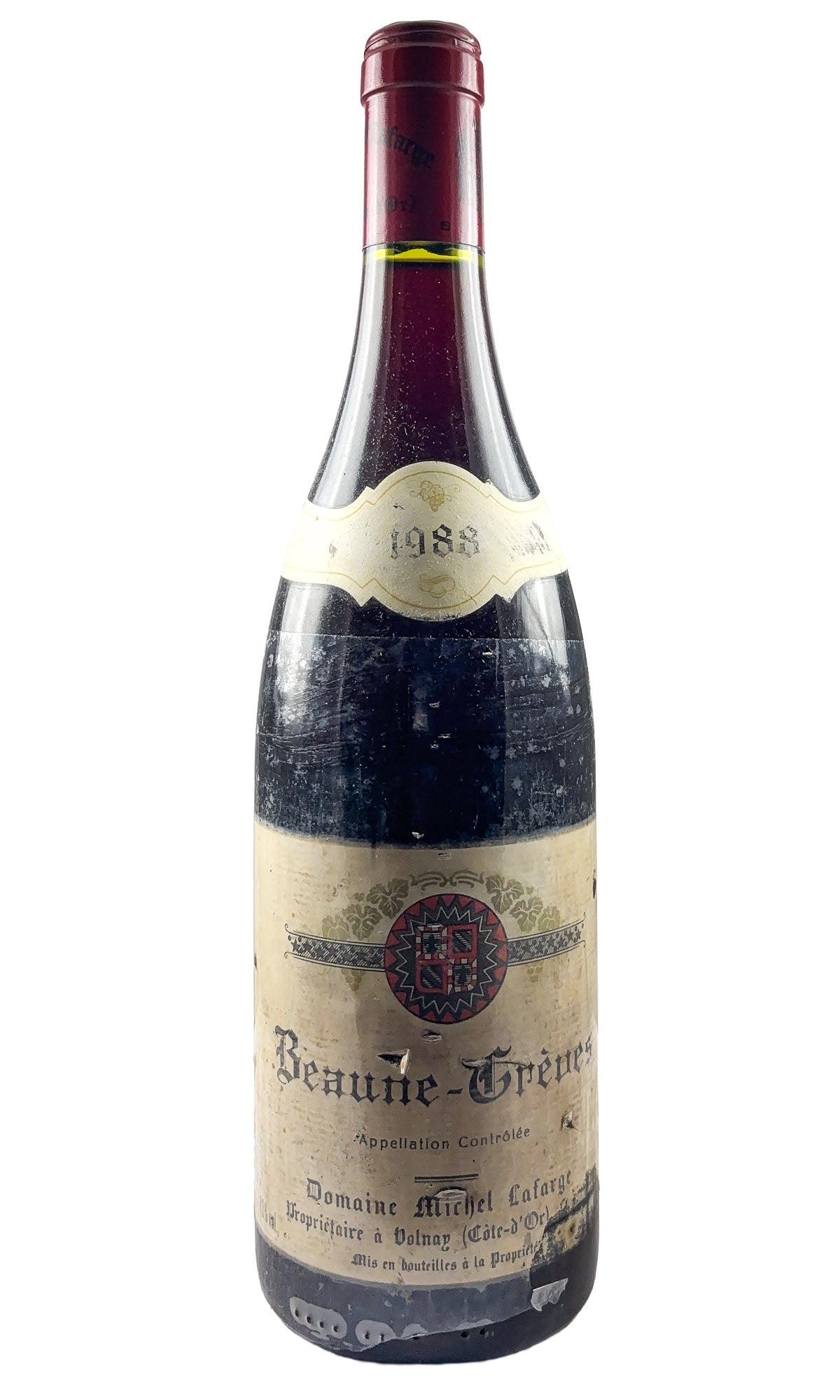 Domaine Michel Lafarge, Beaune 1er Cru Greves, 1988 (tattered labels)