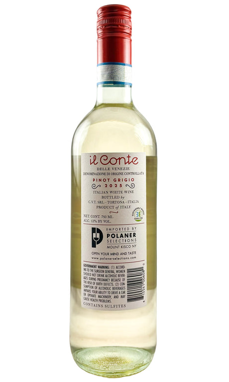 Bottle of Il Conte, Pinot Grigio, 2025 - White Wine - Flatiron Wines & Spirits - New York