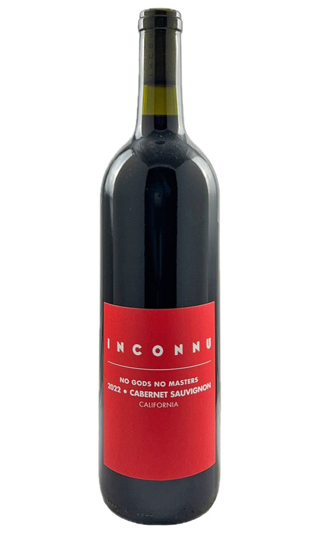 Bottle of Inconnu, No Gods No Masters Cabernet Sauvignon, 2022 - Red Wine - Flatiron Wines & Spirits - New York