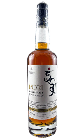 Bottle of Indri, Indian Single Malt Whisky Trini - The Three Wood - - Flatiron Wines & Spirits - New York