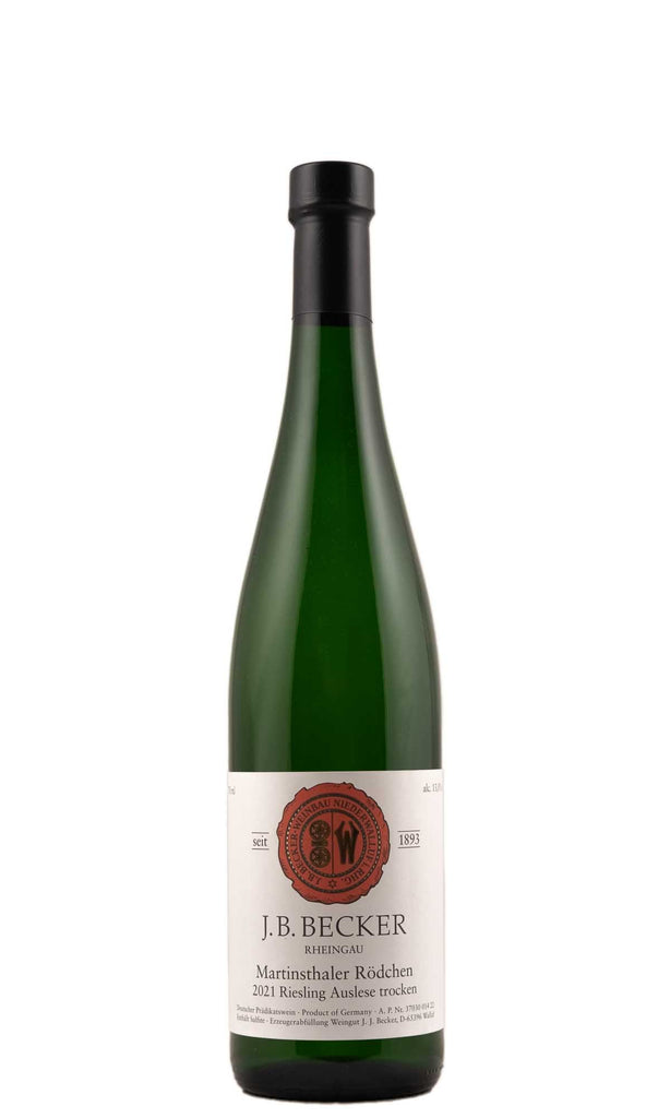 Bottle of JB Becker, Riesling Martinsthaler Rodchen Auslese Trocken, 2021 - White Wine - Flatiron Wines & Spirits - New York