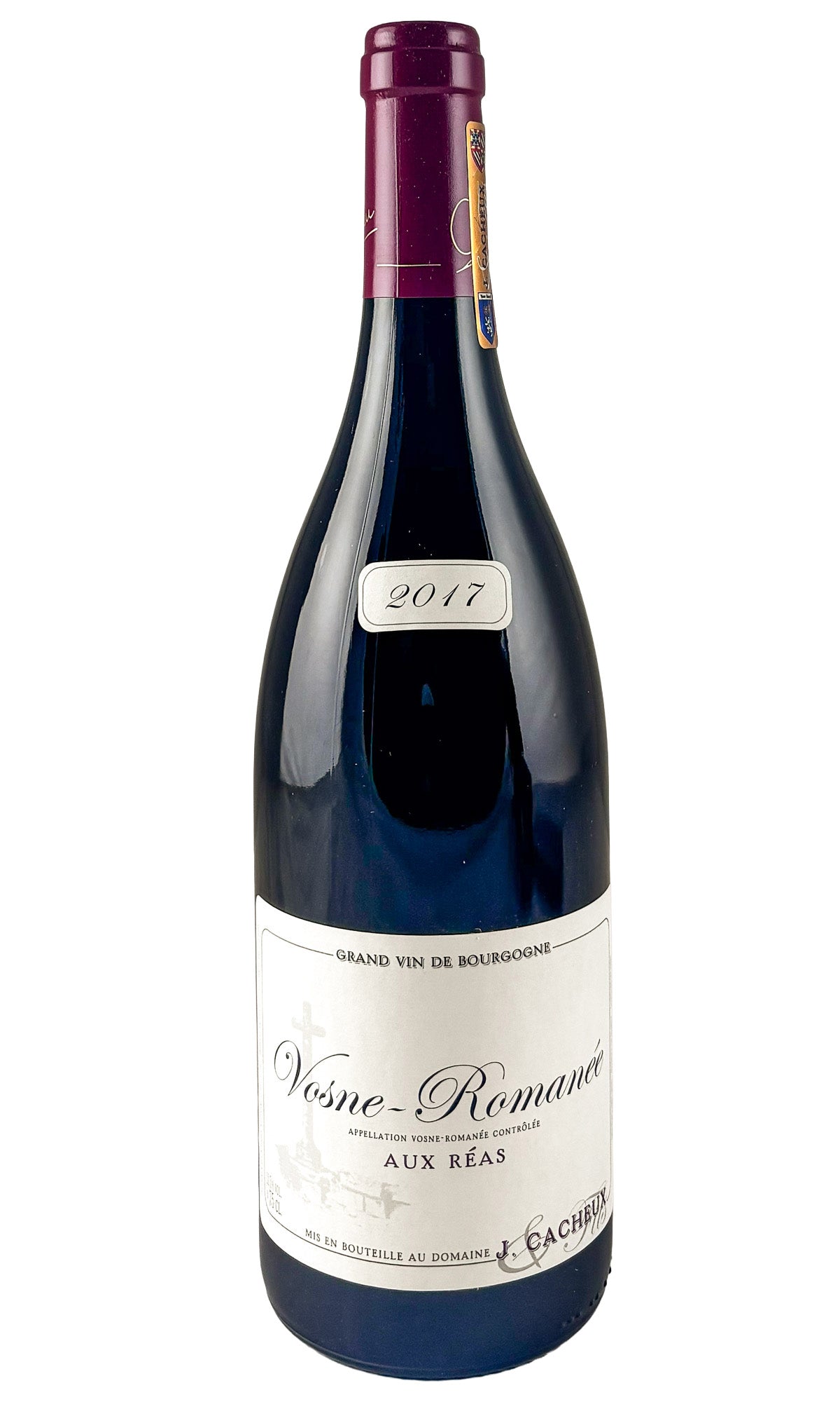 Bottle of J. Cacheux, Vosne Romanee Aux Reas, 2017 - Red Wine - Flatiron Wines & Spirits - New York