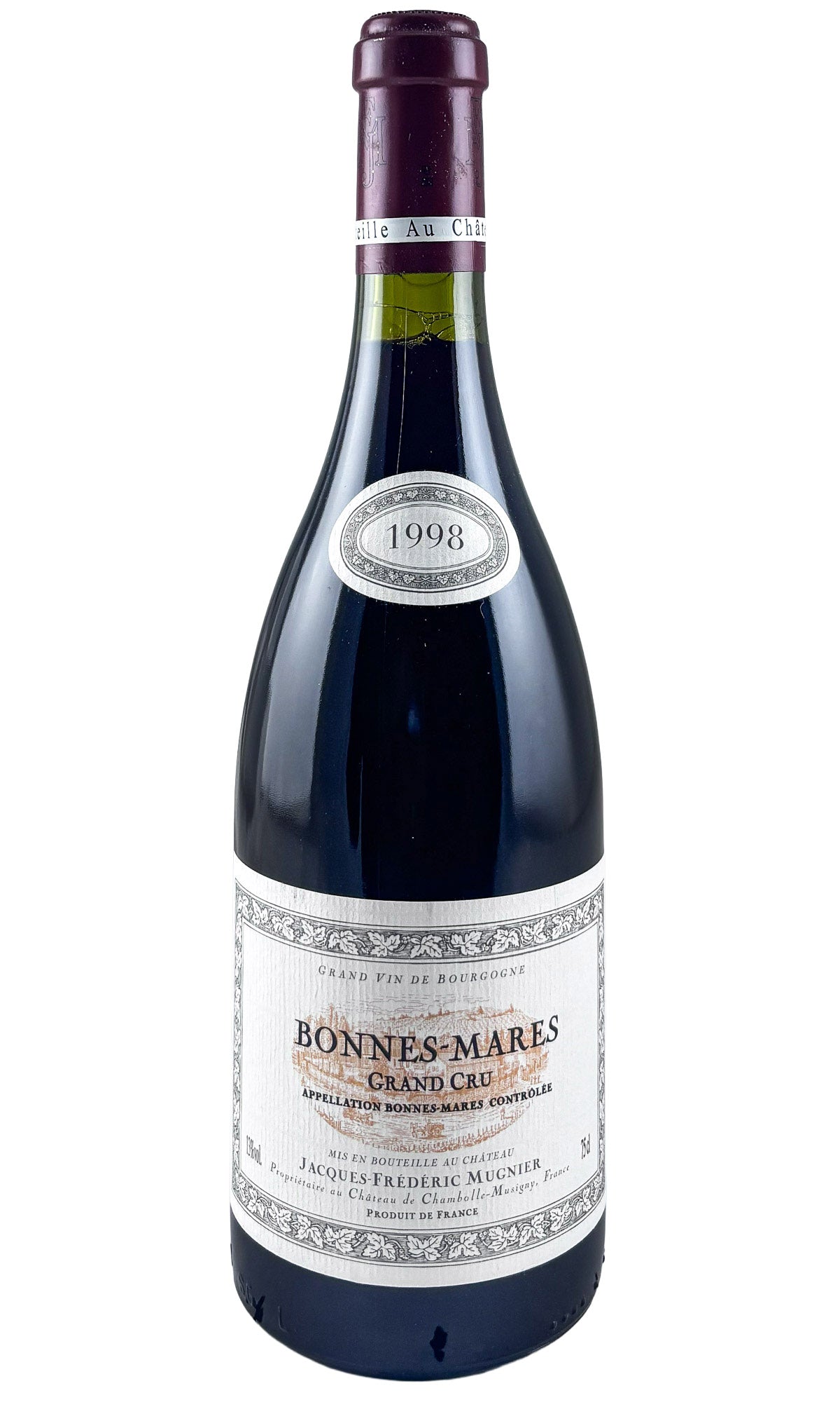 Bottle of Jacques-Frederic Mugnier, Bonnes-Mares Grand Cru, 1998 - Red Wine - Flatiron Wines & Spirits - New York