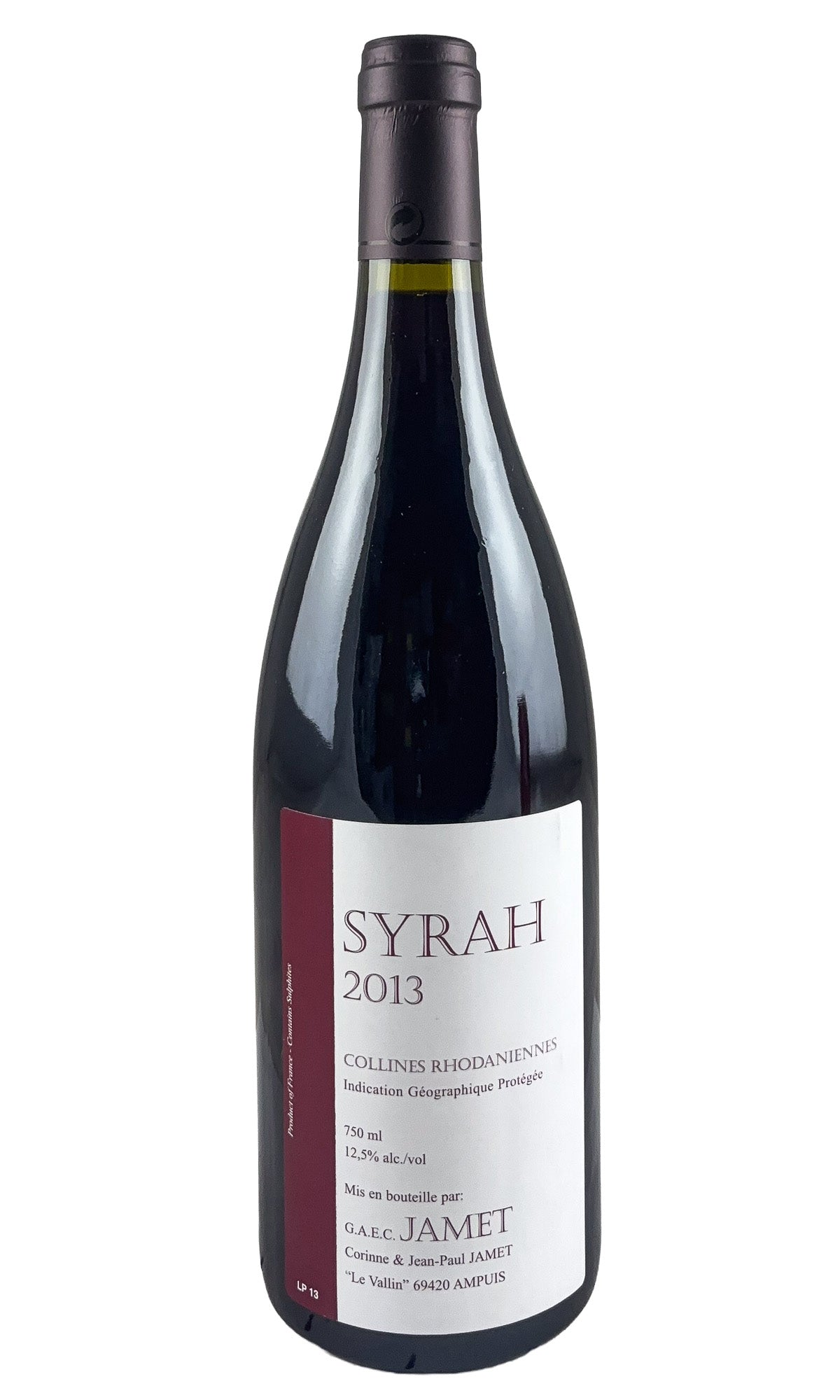 Bottle of Jean-Luc Jamet, Collines Rhodanienne Syrah, 2013 - Red Wine - Flatiron Wines & Spirits - New York