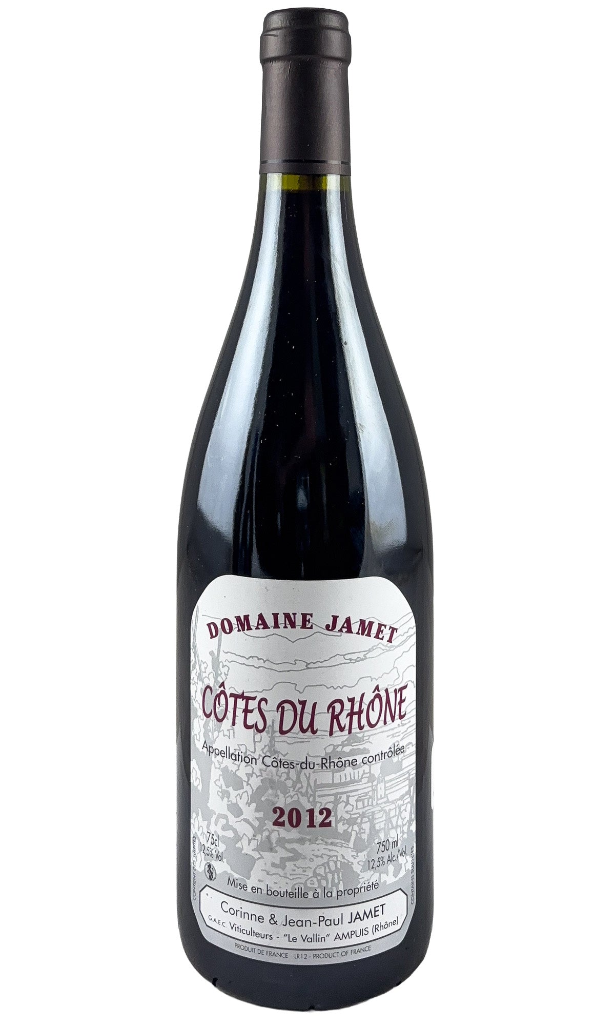 Bottle of Jean-Luc Jamet, Cotes-du-Rhone, 2012 - Red Wine - Flatiron Wines & Spirits - New York