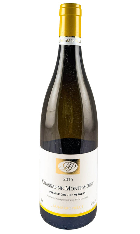 Bottle of Jean-Marc Pillot, Chassagne-Montrachet 1er Cru Les Vergers, 2016 - White Wine - Flatiron Wines & Spirits - New York
