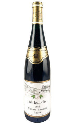 Bottle of Joh Jos Prum, Wehlener Sonnenuhr Riesling Goldkapsel Auslese, 1988 - Dessert Wine - Flatiron Wines & Spirits - New York