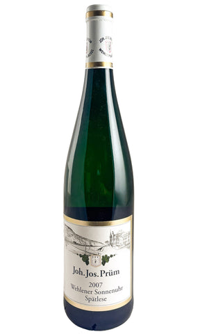 Bottle of Joh Jos Prum, Wehlener Sonnenuhr Riesling Spätlese, 2007 - White Wine - Flatiron Wines & Spirits - New York