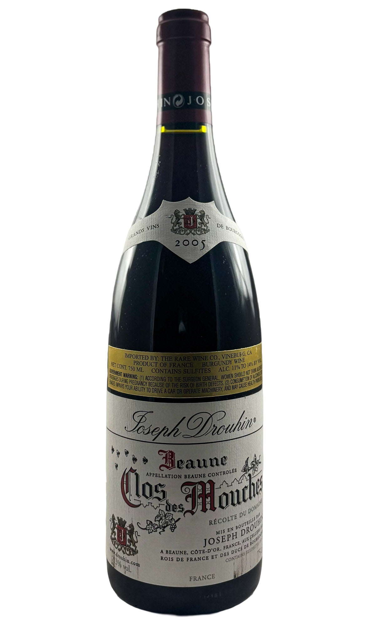 Bottle of Joseph Drouhin, Beaune 1er Cru Clos des Mouches Rouge, 2005 - Red Wine - Flatiron Wines & Spirits - New York