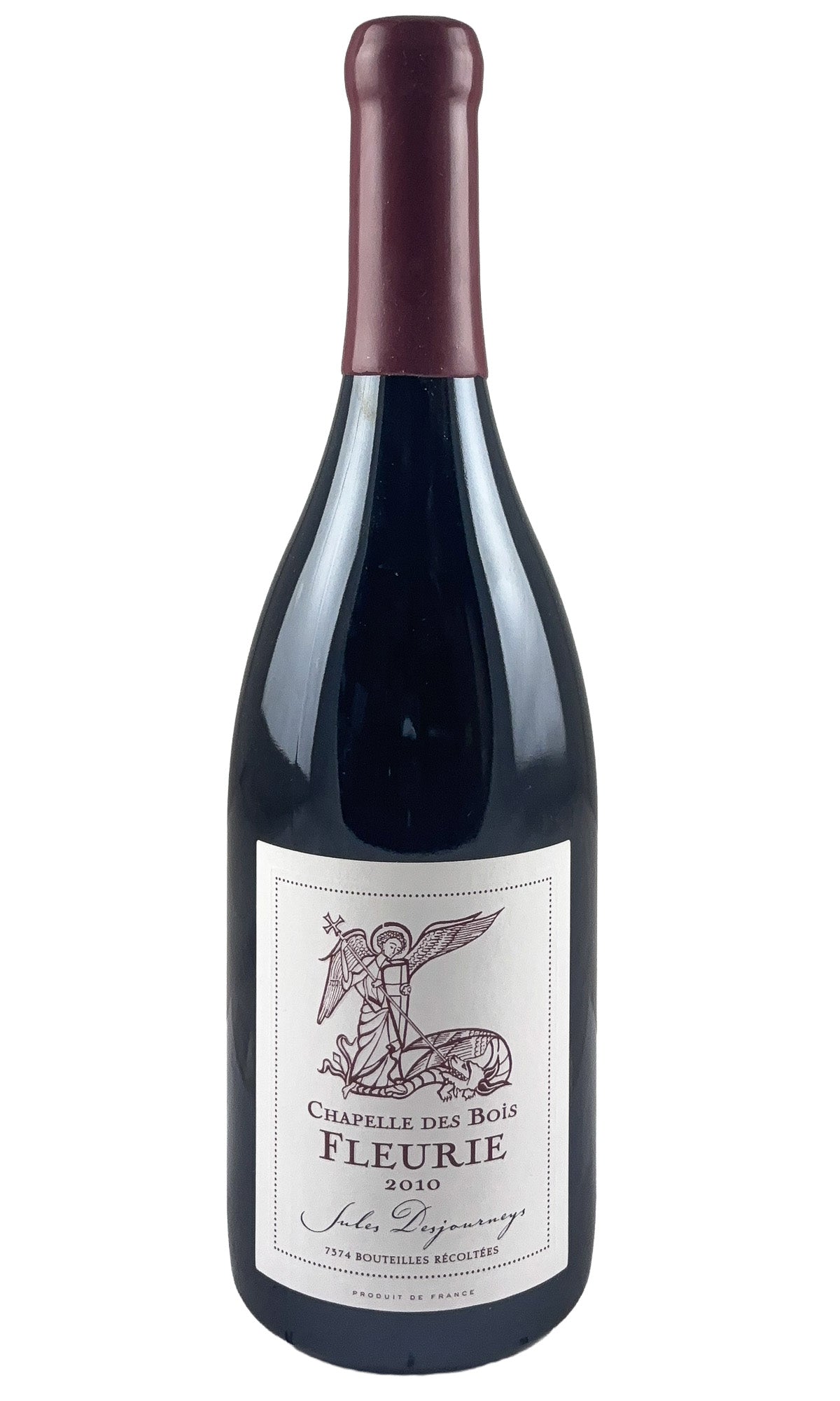 Bottle of Jules Desjourneys, Fleurie Chapelle des Bois, 2010 - Red Wine - Flatiron Wines & Spirits - New York