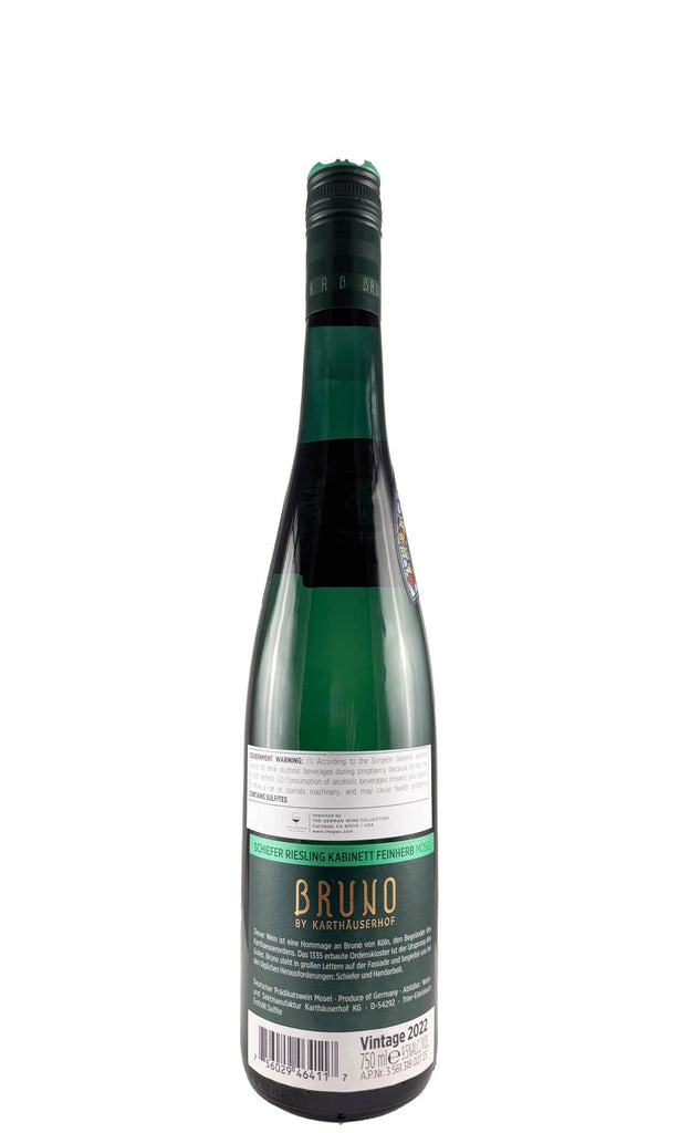 Bottle of Karthauserhof, Riesling Bruno Kabinett Feinherb, 2022 - White Wine - Flatiron Wines & Spirits - New York