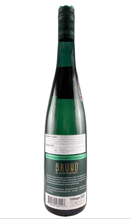 Bottle of Karthauserhof, Riesling Bruno Kabinett Feinherb, 2022 - White Wine - Flatiron Wines & Spirits - New York