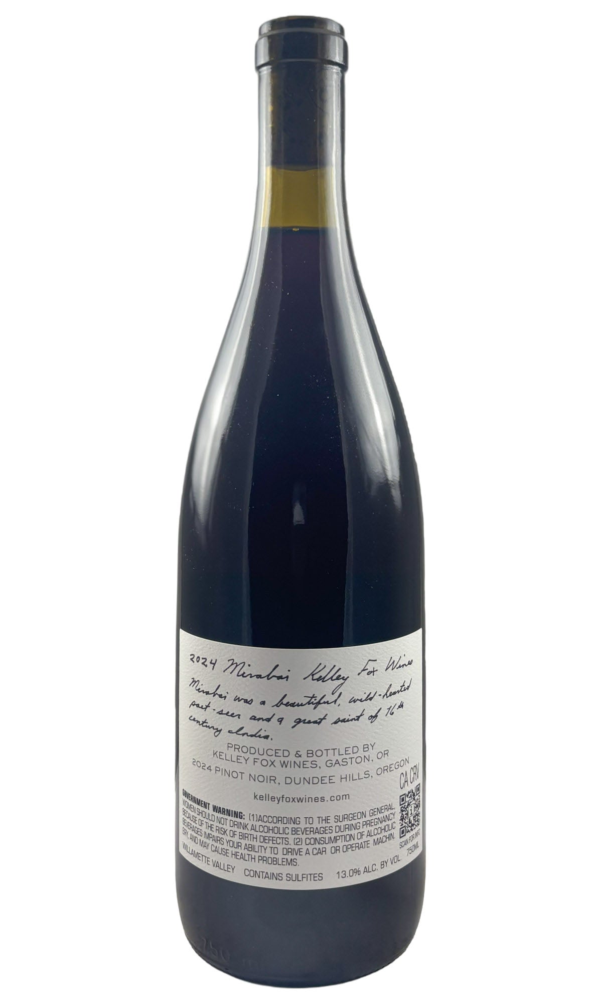 Bottle of Kelley Fox, Dundee Hills Pinot Noir 'Mirabai', 2024 - Red Wine - Flatiron Wines & Spirits - New York