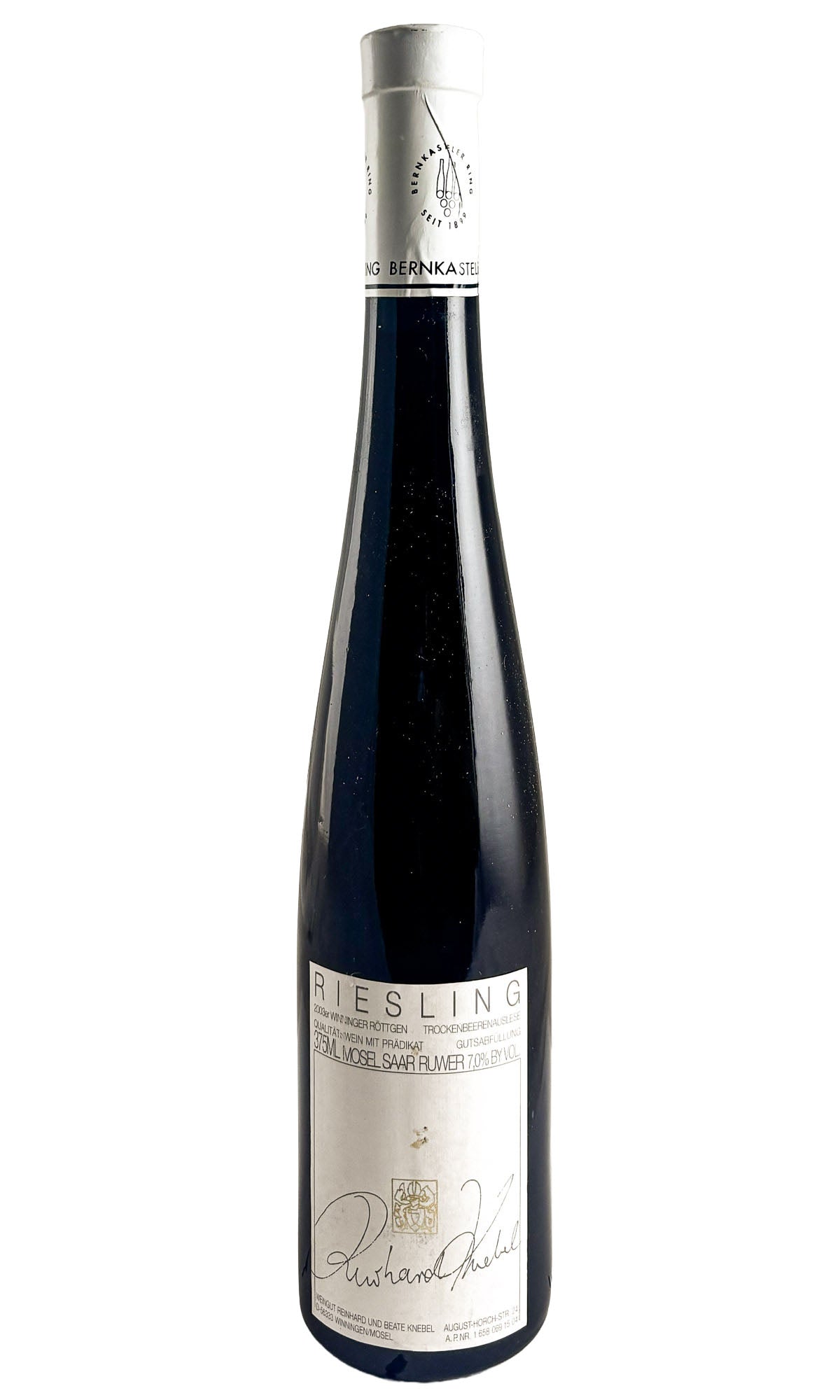 Bottle of Knebel, Winninger Röttgen Riesling Trockenbeerenauslese, 2003 (375ml) - Dessert Wine - Flatiron Wines & Spirits - New York