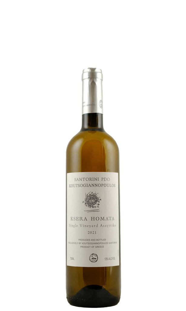 Bottle of Koutsoyannopoulos, Santorini Old Vine Assyrtiko 'Ksera Homata', 2021 - White Wine - Flatiron Wines & Spirits - New York