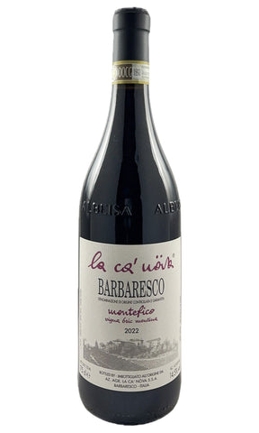 Bottle of La Ca'Nova, Barbaresco Montefico Vigna Bric Mentina, 2022 - Red Wine - Flatiron Wines & Spirits - New York