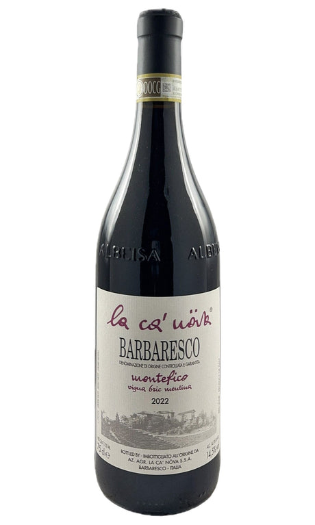 Bottle of La Ca'Nova, Barbaresco Montefico Vigna Bric Mentina, 2022 - Red Wine - Flatiron Wines & Spirits - New York