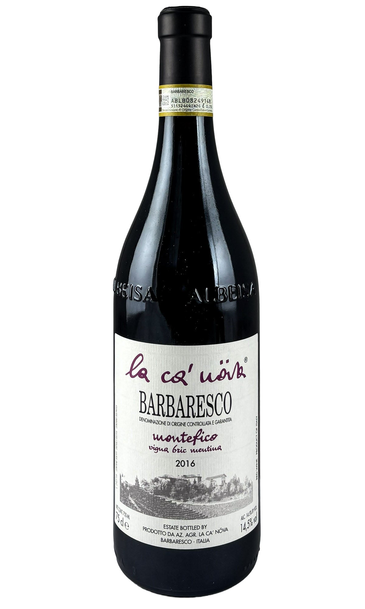 Bottle of La Ca'Nova, Barbaresco Vigna Bric Mentina Montefico, 2016 - Red Wine - Flatiron Wines & Spirits - New York