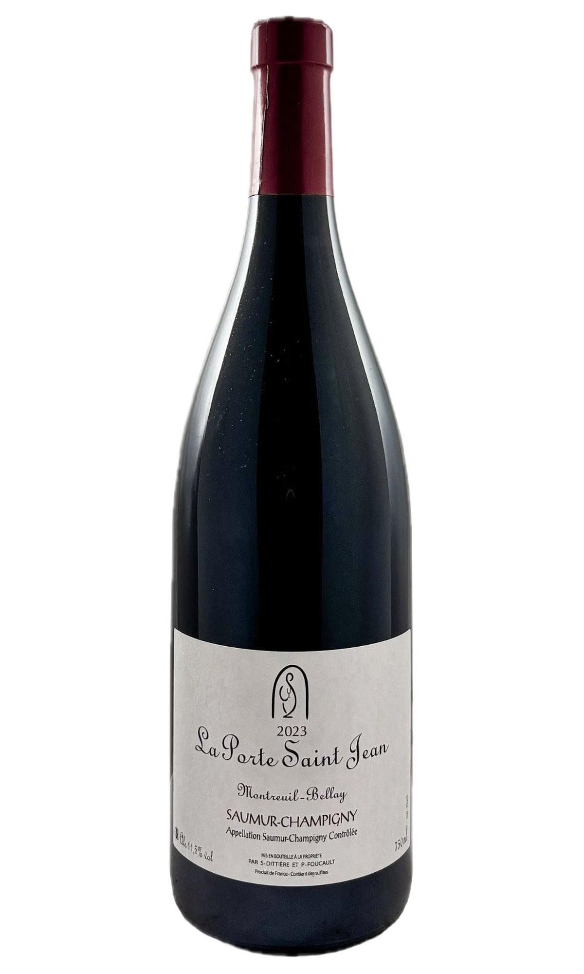 Bottle of La Porte Saint Jean, Saumur Champigny, 2023 - Red Wine - Flatiron Wines & Spirits - New York