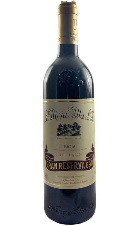 Bottle of La Rioja Alta, Gran Reserva 890, 2004 - Red Wine - Flatiron Wines & Spirits - New York