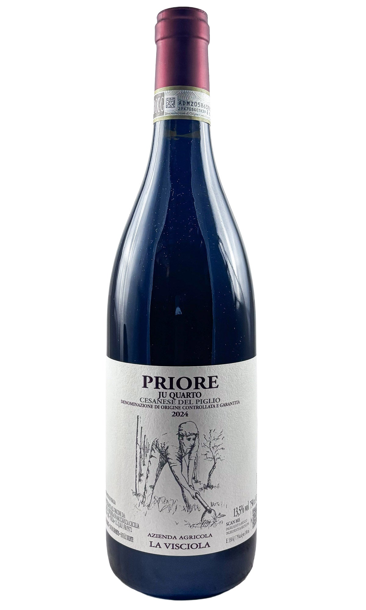 Bottle of La Visciola, Cesanese Del Piglio Priore Ju Quarto, 2024 - Red Wine - Flatiron Wines & Spirits - New York
