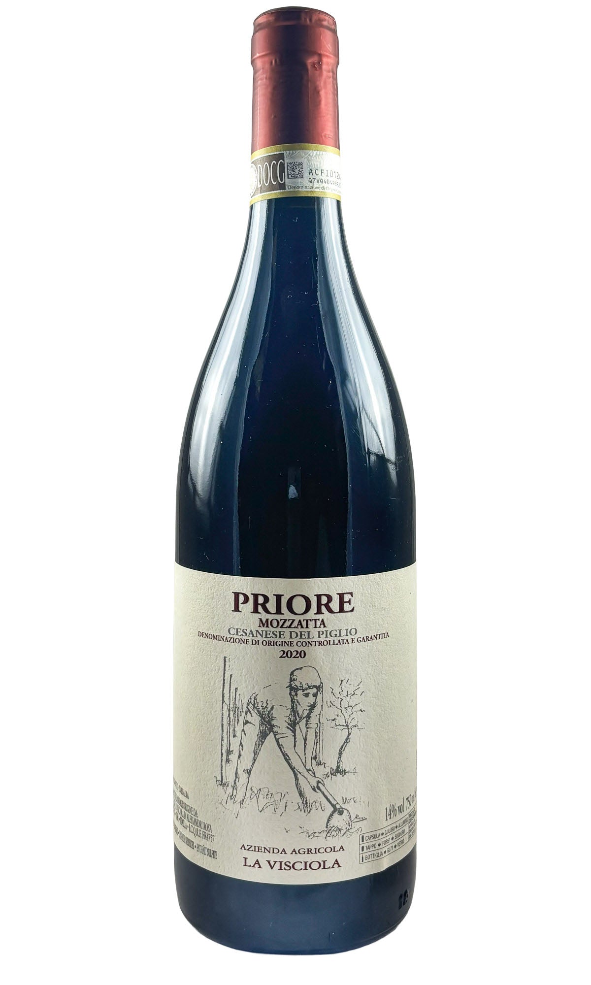 Bottle of La Visciola, Cesanese Del Piglio Priore Mozzatta, 2020 - Red Wine - Flatiron Wines & Spirits - New York