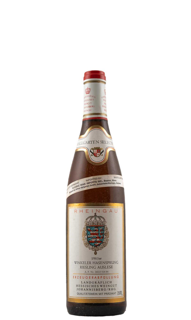 Bottle of Landgraflich Hessiches, Weingut Riesling Auslese, 1983 - White Wine - Flatiron Wines & Spirits - New York