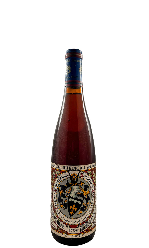 Bottle of Langwerth Von Simmern, Erbacher Marcobrunner Riesling Auslese, 1976 - White Wine - Flatiron Wines & Spirits - New York