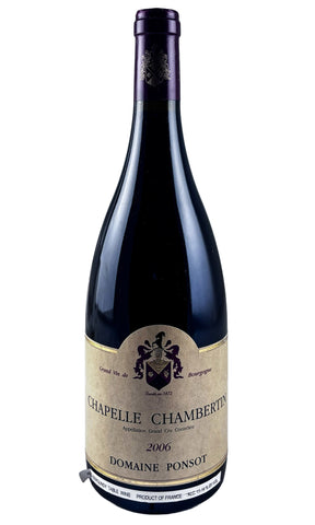 Bottle of Laurent Ponsot, Chapelle Chambertin Grand Cru, 2006 - Red Wine - Flatiron Wines & Spirits - New York