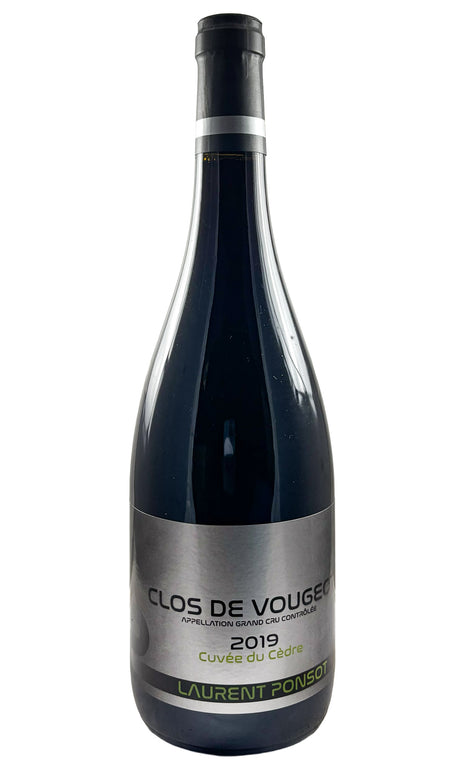 Bottle of Laurent Ponsot, Clos Vougeot Cuvee du Cedre Grand Cru, 2019 - Red Wine - Flatiron Wines & Spirits - New York