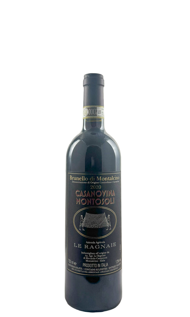 Bottle of Le Ragnaie, Brunello di Montalcino "Casanovina Montosoli", 2020 - Red Wine - Flatiron Wines & Spirits - New York
