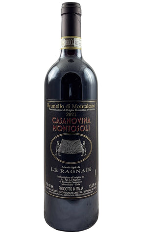 Bottle of Le Ragnaie, Brunello di Montalcino Casanovina Montosoli, 2021 - Red Wine - Flatiron Wines & Spirits - New York