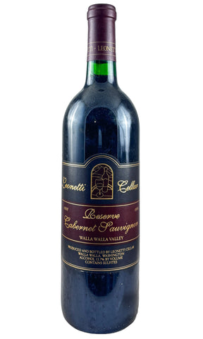 Bottle of Leonetti Cellar, Reserve Cabernet Sauvignon, 1998 - - Flatiron Wines & Spirits - New York