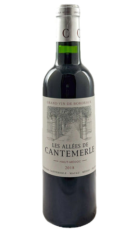 Bottle of Les Allees de Cantemerle, Haut-Medoc, 2018 (375ml) (Ex-Negociant) - Red Wine - Flatiron Wines & Spirits - New York