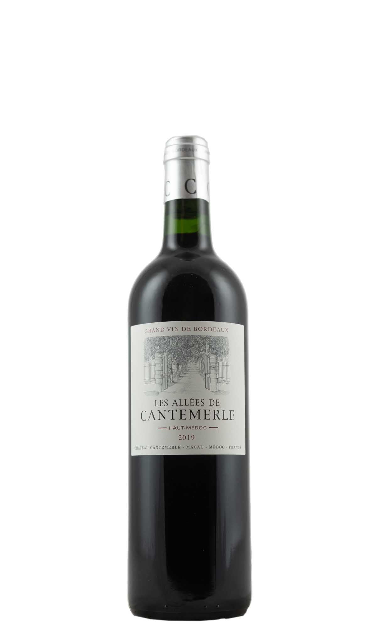 Bottle of Les Allees de Cantemerle, Haut Medoc Rouge, 2019 - Red Wine - Flatiron Wines & Spirits - New York