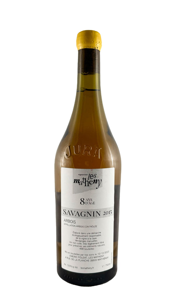 Bottle of Les Matheny, Arbois Savagnin 8 ans d'Age, France, 2015 - White Wine - Flatiron Wines & Spirits - New York