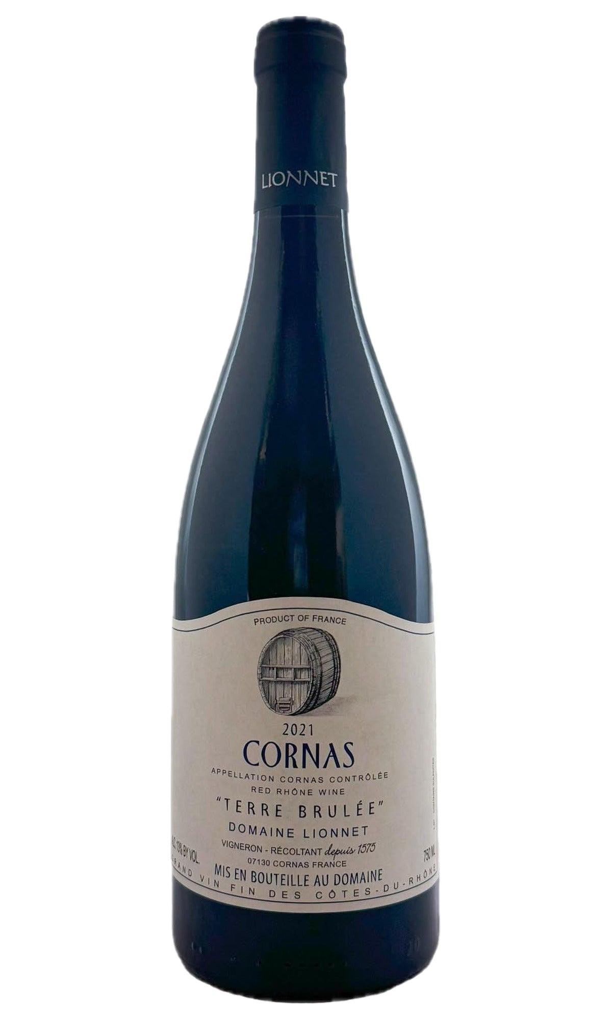 Bottle of Lionnet, Cornas Terre Brulee, 2021 - Red Wine - Flatiron Wines & Spirits - New York