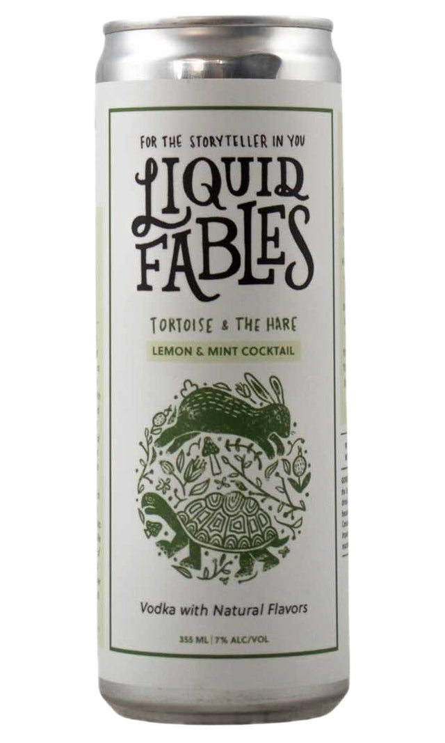 Bottle of Liquid Fables, Lemon, Mint & Vodka Ready-to-Drink Cocktail, NV (355ml) - Spirit - Flatiron Wines & Spirits - New York