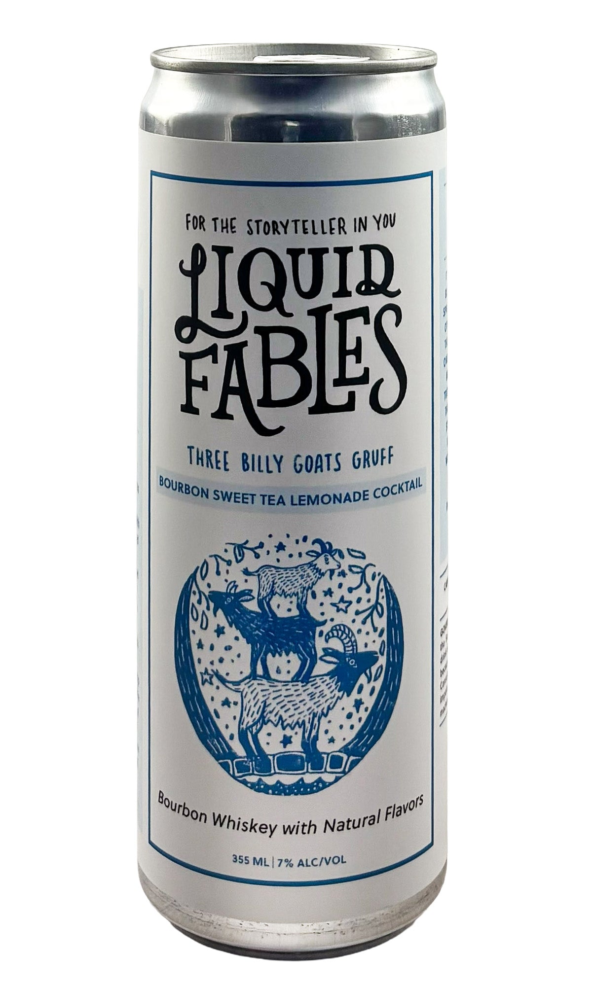 Bottle of Liquid Fables, Three Billy Goats Gruff (Bourbon, Lemonade, Black Tea) Ready-to-Drink Cocktail, NV (355ml) - Spirit - Flatiron Wines & Spirits - New York