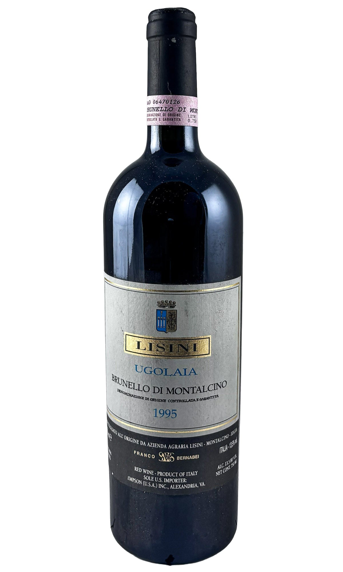 Bottle of Lisini, Brunello di Montalcino Ugolaia, 1995 - Red Wine - Flatiron Wines & Spirits - New York
