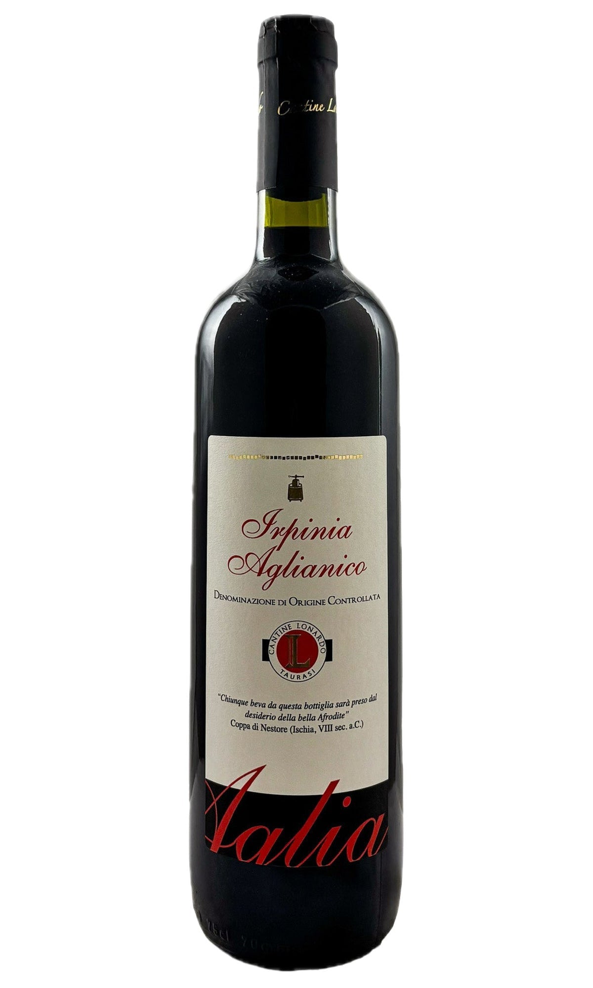Bottle of Lonardo, Irpinia Rosso Aglianico, 2020 - Red Wine - Flatiron Wines & Spirits - New York