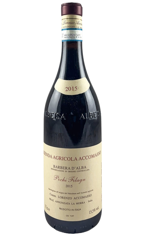 Bottle of Lorenzo Accomasso, Barbera d'Alba Pochi Filagn', 2015 - Red Wine - Flatiron Wines & Spirits - New York