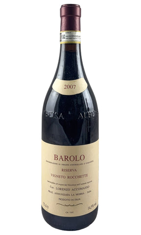 Bottle of Lorenzo Accomasso, Barolo Riserva Vigneto Rocchette, 2007 - Red Wine - Flatiron Wines & Spirits - New York