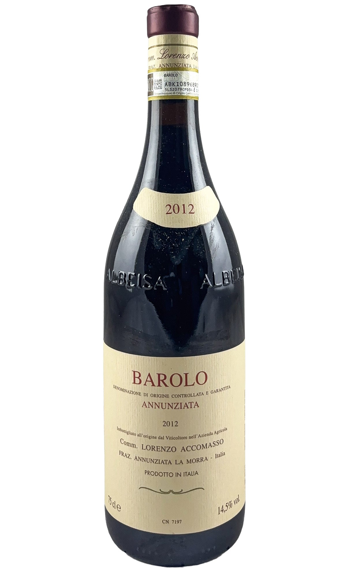 Bottle of Lorenzo Accomasso, Barolo Rocche dell’Annunziata, 2012 - Red Wine - Flatiron Wines & Spirits - New York