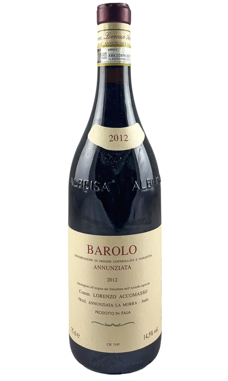 Bottle of Lorenzo Accomasso, Barolo Rocche dell’Annunziata, 2012 - Red Wine - Flatiron Wines & Spirits - New York