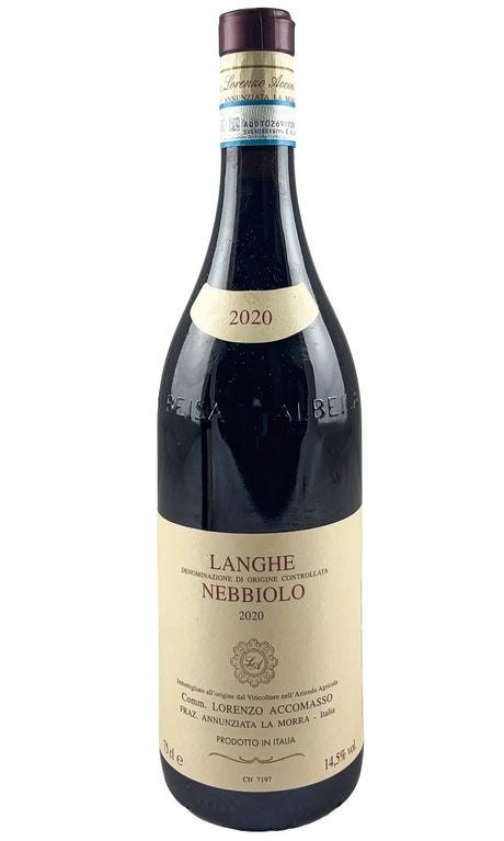 Bottle of Lorenzo Accomasso, Langhe Nebbiolo, 2020 - Red Wine - Flatiron Wines & Spirits - New York