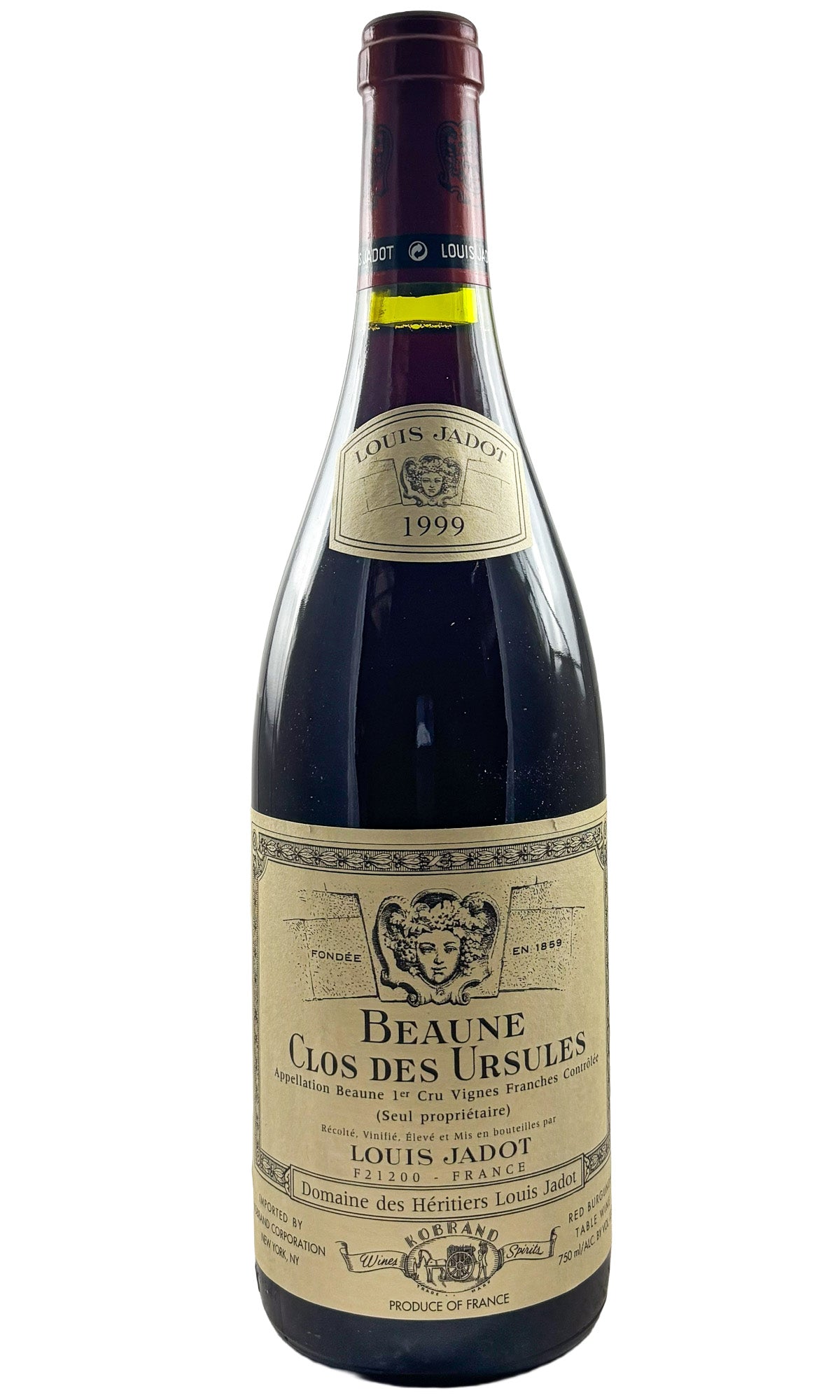Bottle of Louis Jadot, Beaune 1er Cru Clos des Ursules Monopole, 1999 - Red Wine - Flatiron Wines & Spirits - New York