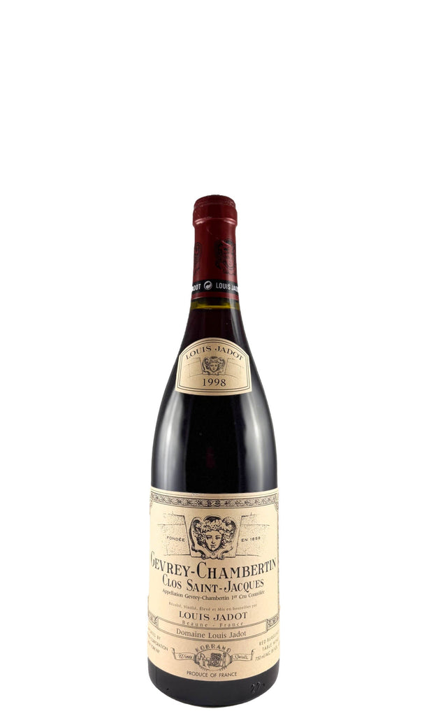 Bottle of Louis Jadot, Gevrey Chambertin 1er Cru Clos Saint Jacques, 1998 - Red Wine - Flatiron Wines & Spirits - New York